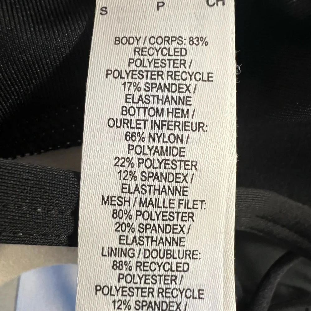 Nike Dri-Fit Black White Gold Lightweight Sports Bra (Small) - Picture 3 of 3